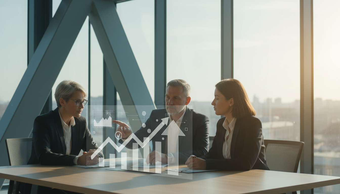 Specjaliści agencji Mayko pracujący nad strategią pozycjonowania AI dla klienta z Białegostoku.